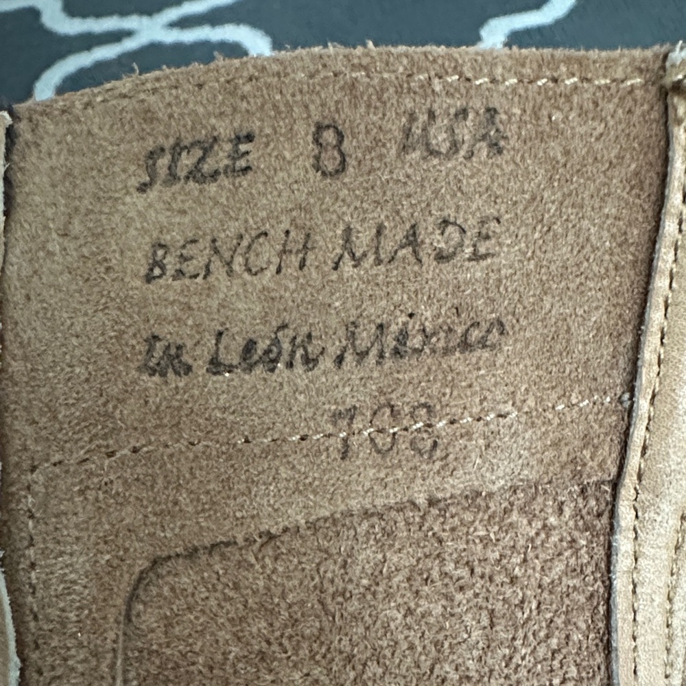 Bed Stu Distressed Brown and Cream Moto Boots - Picture 4 of 6
